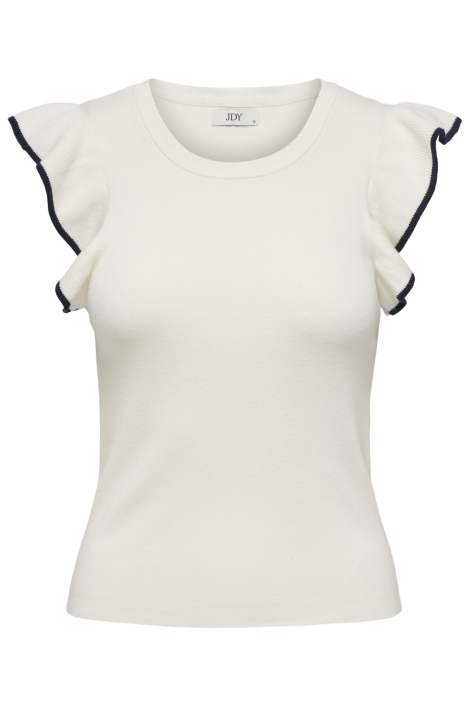 Jacqueline de Yong witte dames t-shirt | Vooraanzicht