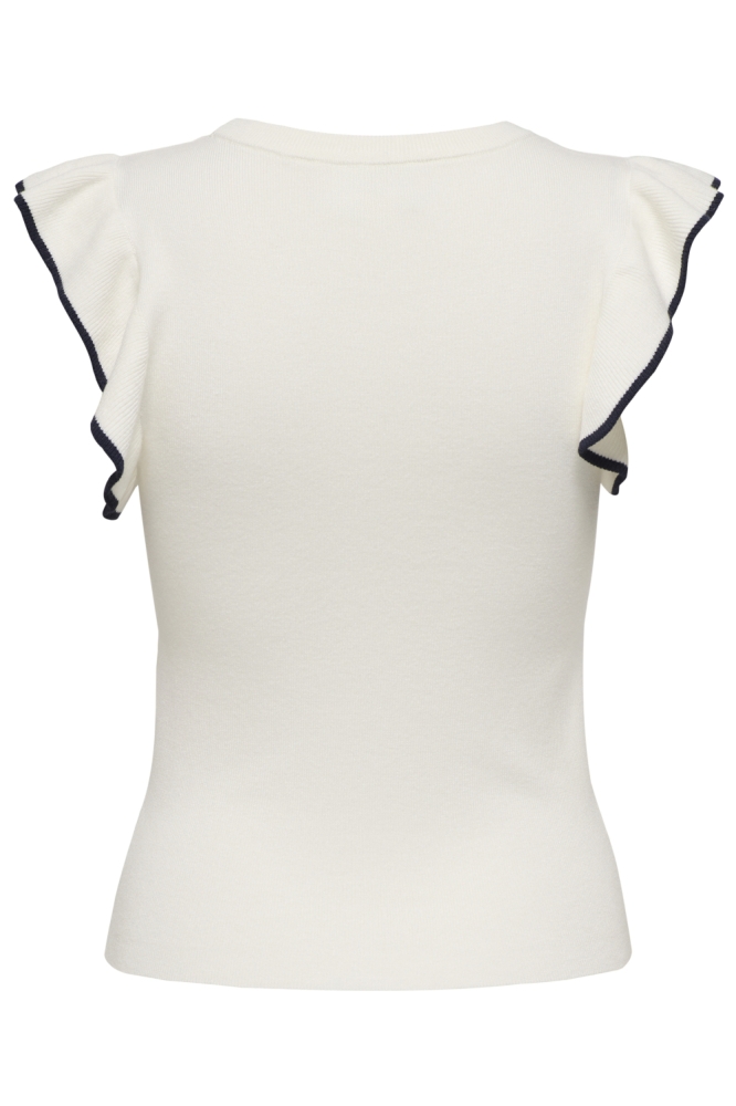 Jacqueline de Yong witte dames t-shirt | Achteraanzicht