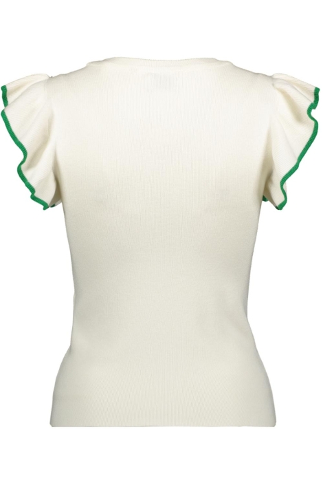Jacqueline de Yong beige dames t-shirt | Achteraanzicht