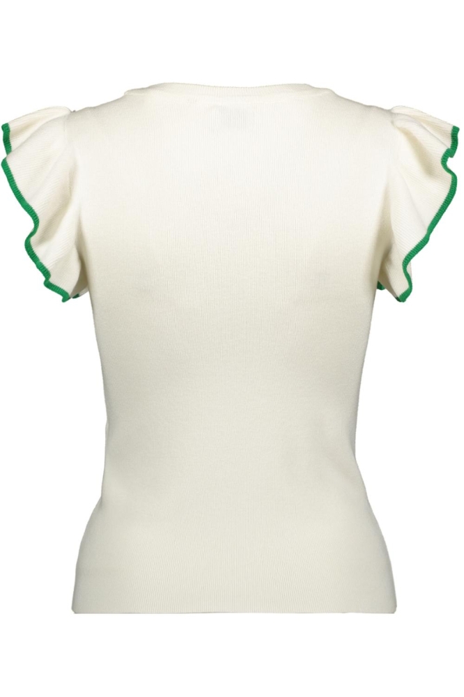 Jacqueline de Yong beige dames t-shirt | Achteraanzicht