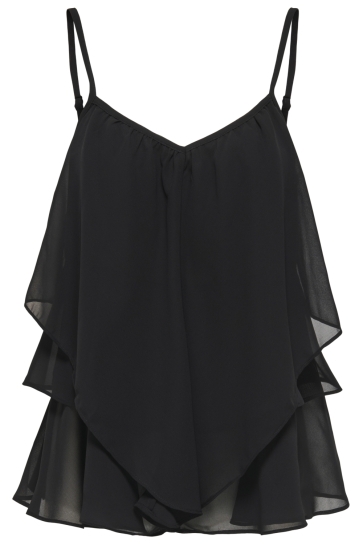 Jacqueline de Yong Top JDYELVIRA SL LAYER TOP WVN 15373103 Black