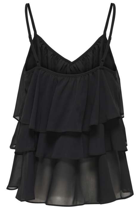 Jacqueline de Yong zwarte dames top | Achteraanzicht