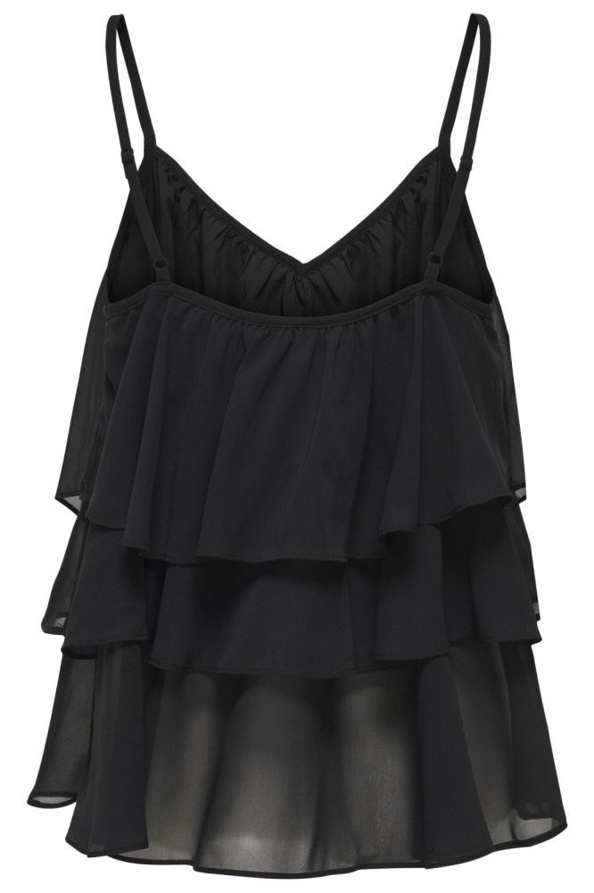 Jacqueline de Yong zwarte dames top | Achteraanzicht