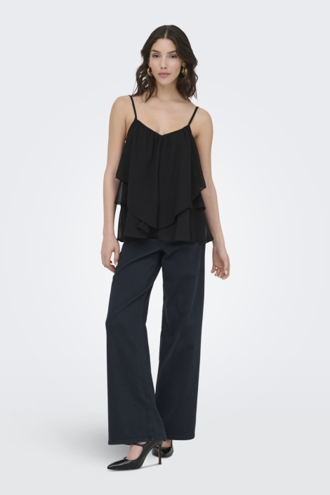 Jacqueline de Yong zwarte dames top | Model