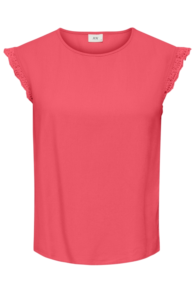 Jacqueline de Yong rode dames t-shirt | Vooraanzicht