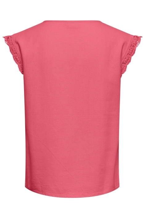 Jacqueline de Yong roze dames t-shirt | Achteraanzicht