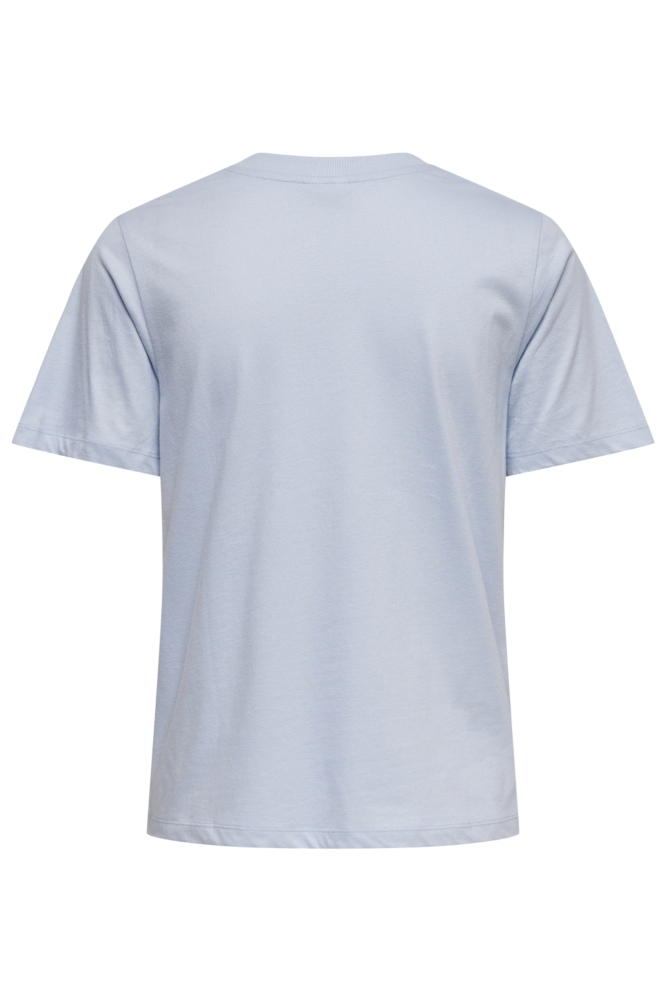 Jacqueline de Yong blauwe dames t-shirt | Achteraanzicht