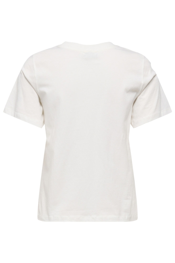 Jacqueline de Yong witte dames t-shirt | Achteraanzicht