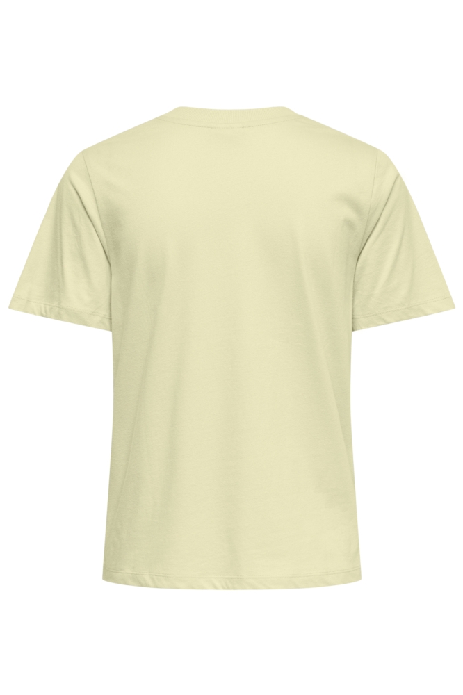 Jacqueline de Yong gele dames t-shirt | Achteraanzicht