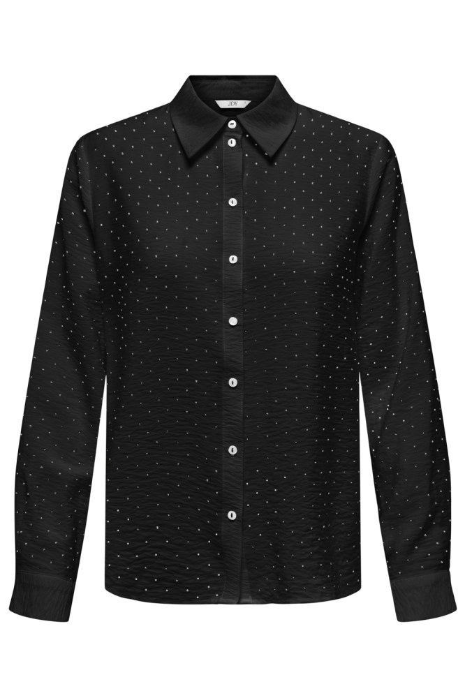 Jacqueline de Yong zwarte dames blouse | Vooraanzicht