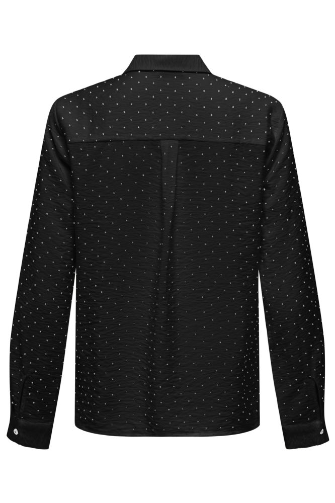 Jacqueline de Yong zwarte dames blouse | Achteraanzicht