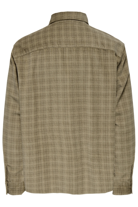 Only & Sons camel heren overhemd | Achteraanzicht