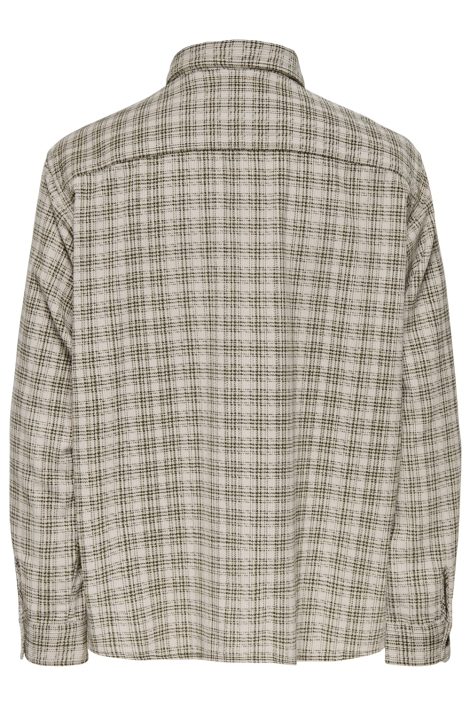 Only & Sons groene heren overhemd | Achteraanzicht