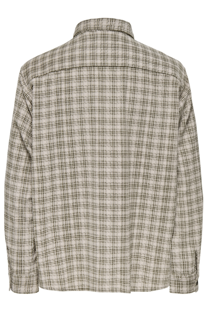 Only & Sons groene heren overhemd | Achteraanzicht