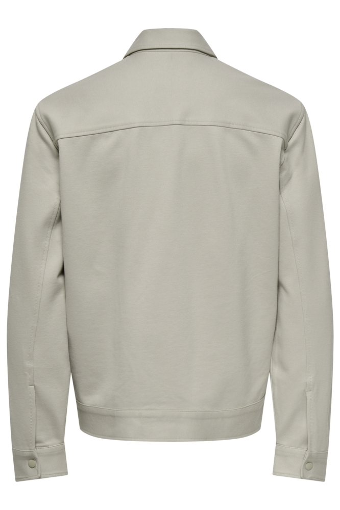 Only & Sons beige heren vest | Achteraanzicht