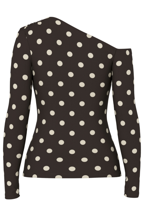 Hypedrop bruine dames t-shirt | Achteraanzicht