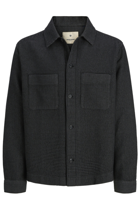 Jack & Jones zwarte heren overhemd | Vooraanzicht