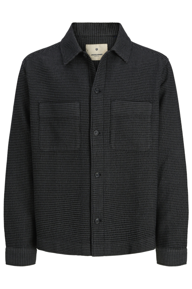 Jack & Jones zwarte heren overhemd | Vooraanzicht