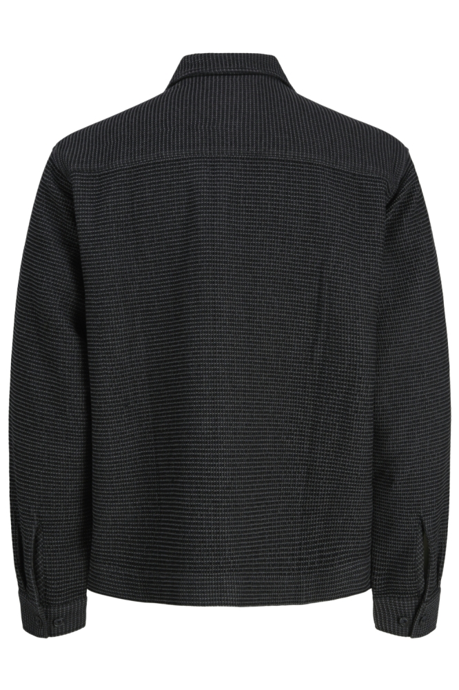 Jack & Jones zwarte heren overhemd | Achteraanzicht