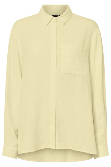 Pieces pcsastina ls shirt wvn msa bc Geel