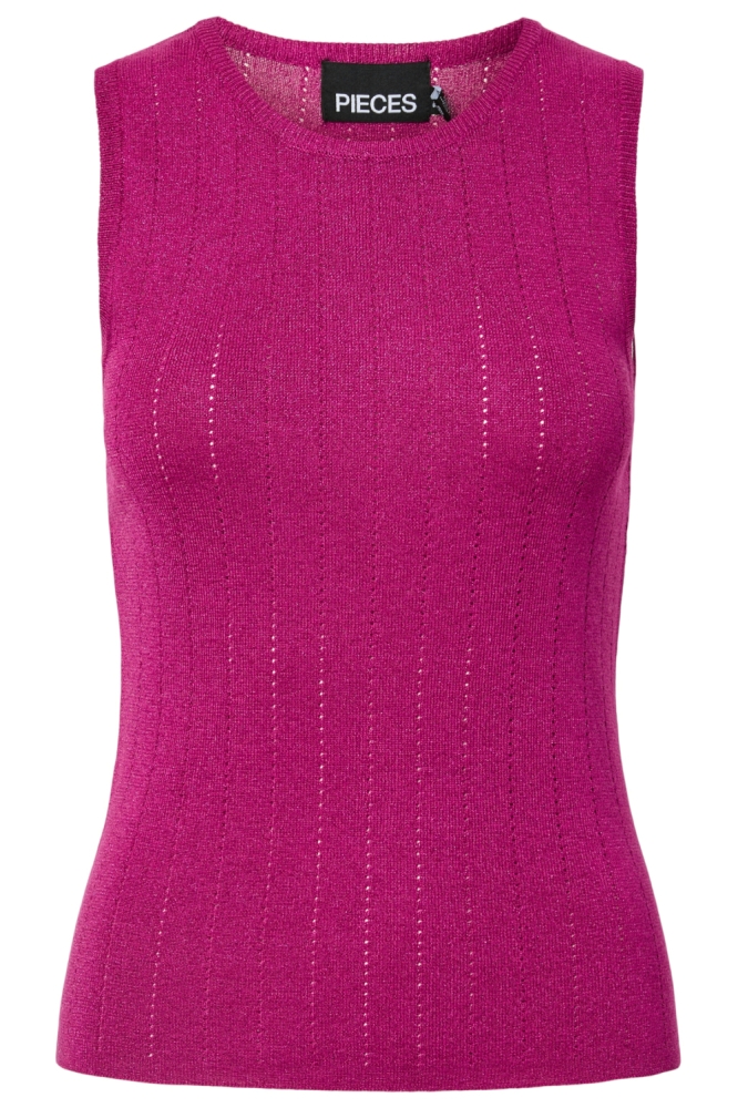 Pieces roze dames top | Vooraanzicht
