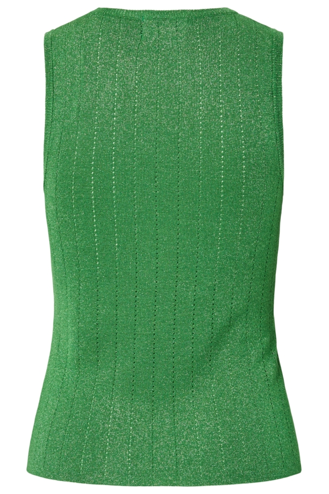Pieces groene dames top | Achteraanzicht