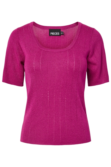 Pieces roze dames t-shirt | Vooraanzicht