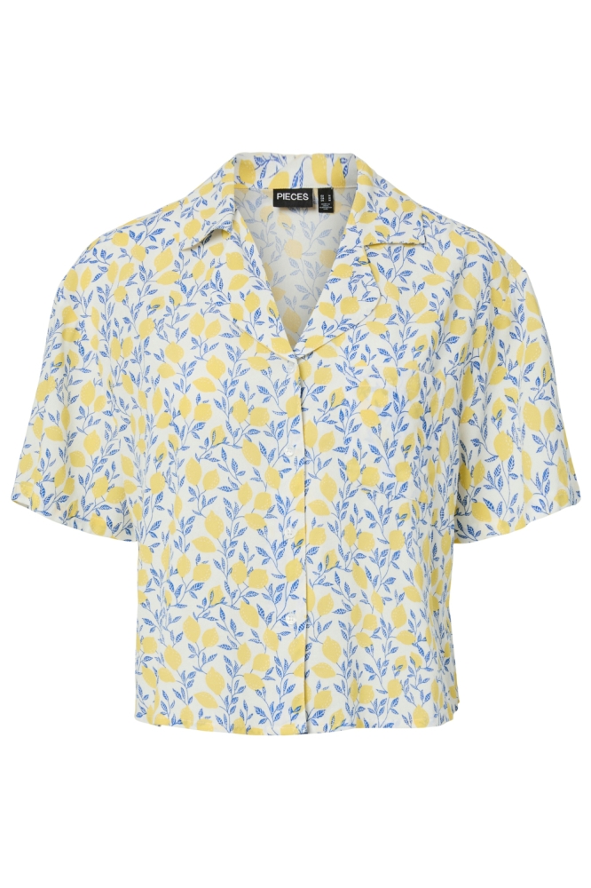 Pieces witte dames blouse | Vooraanzicht