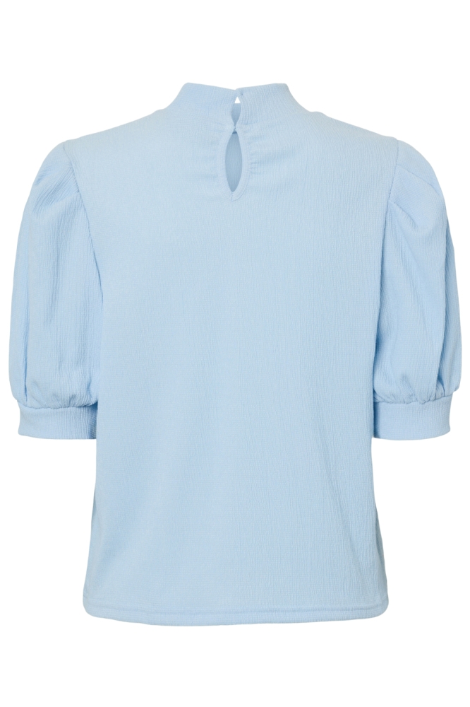 Pieces blauwe dames blouse | Achteraanzicht