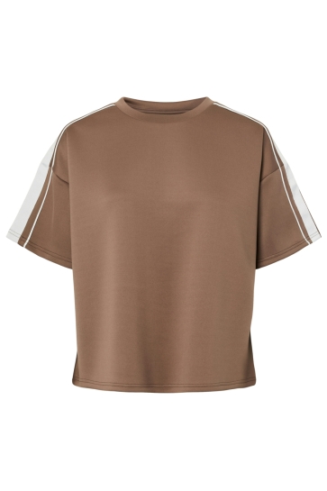 Pieces PCTRACK SS OVERSIZED TEE JRS BC 17162942 COFFEE QUARTZ