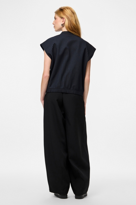 Pieces blauwe dames blouse | Model