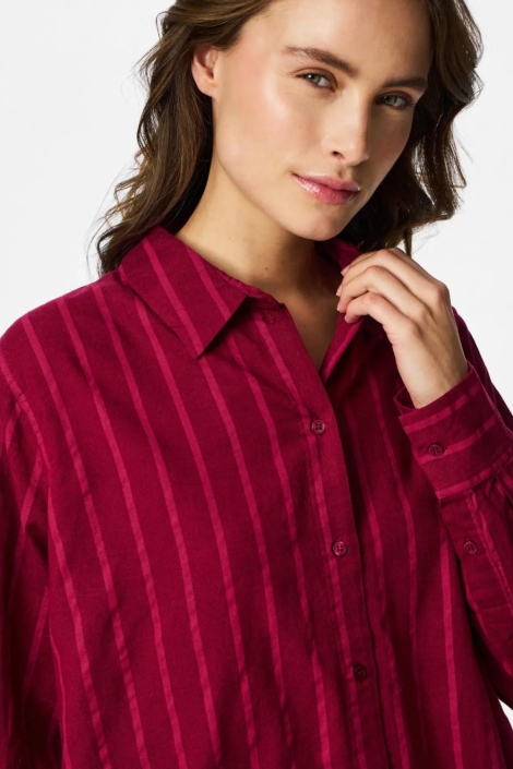 Pieces roze dames blouse | Close up