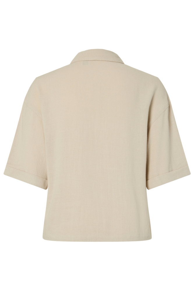 Pieces beige dames blouse | Achteraanzicht