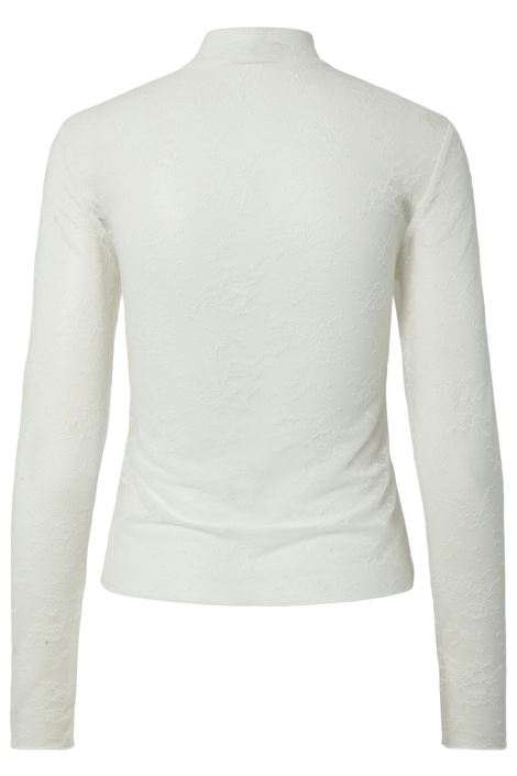 Pieces witte dames t-shirt | Achteraanzicht