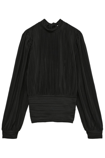 Vero Moda VMAUDREY LS HIGH NECK TOP JRS EXP 10344904 BLACK