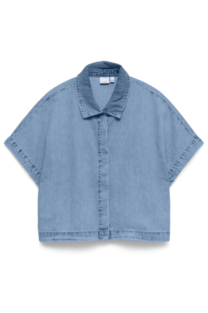 Vero Moda blauwe dames blouse | Vooraanzicht