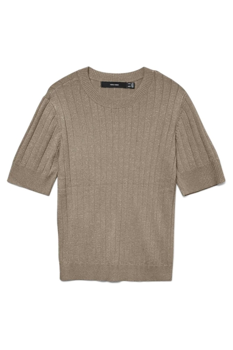 Vero Moda zand dames t-shirt | Vooraanzicht