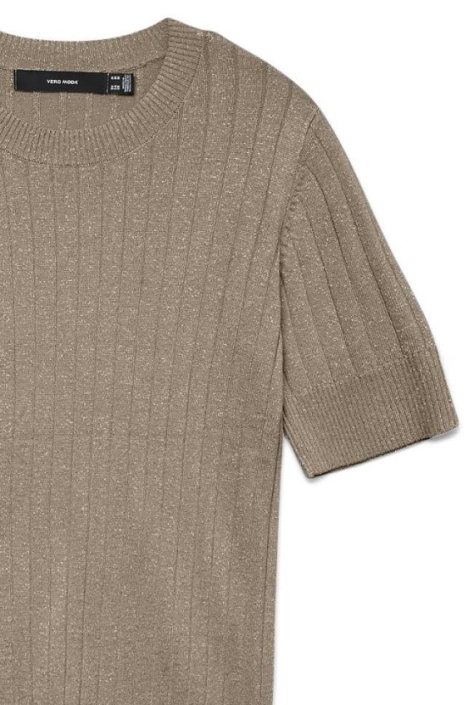 Vero Moda zand dames t-shirt | Close up