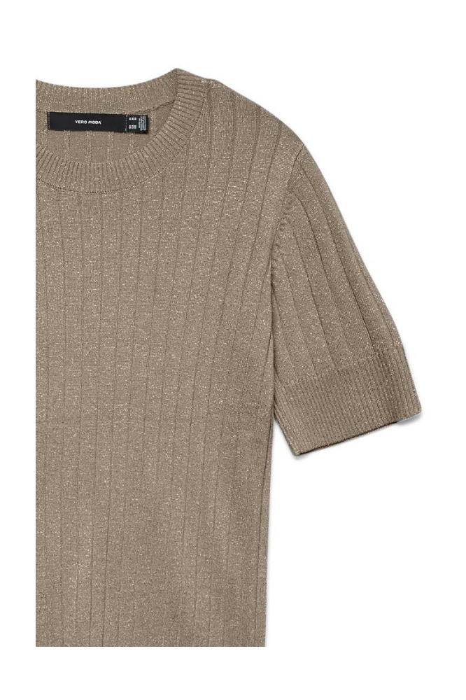 Vero Moda zand dames t-shirt | Close up