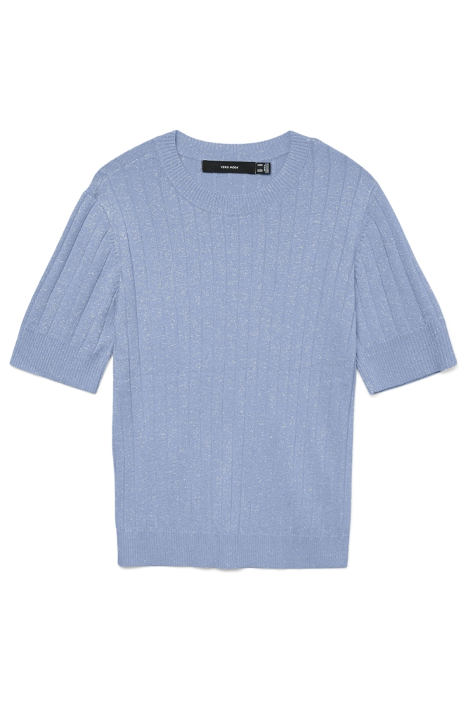Vero Moda blauwe dames t-shirt | Vooraanzicht