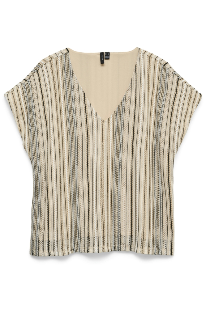 Vero Moda beige dames blouse | Vooraanzicht