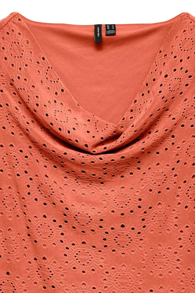 Vero Moda oranje dames top | Achteraanzicht