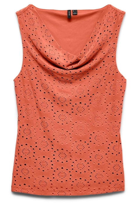 Vero Moda oranje dames top | Vooraanzicht