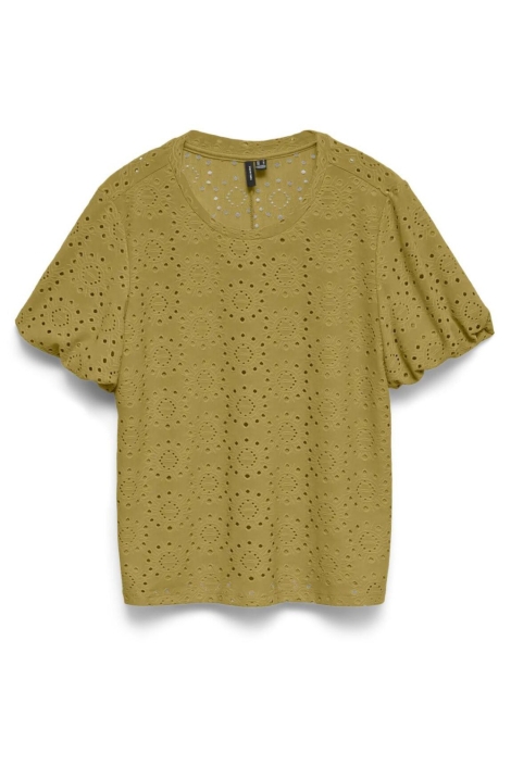 Vero Moda groene dames t-shirt | Vooraanzicht
