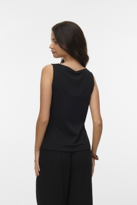Vero Moda zwarte dames top | Model achteraanzicht