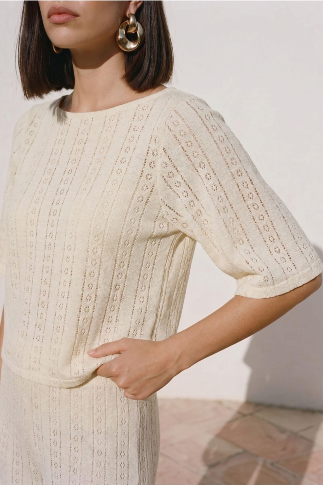 Vero Moda beige dames trui | Close up