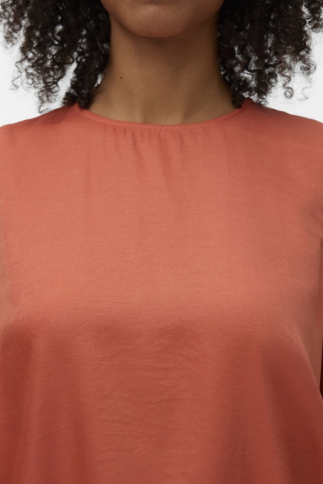 Vero Moda oranje dames top | Close up