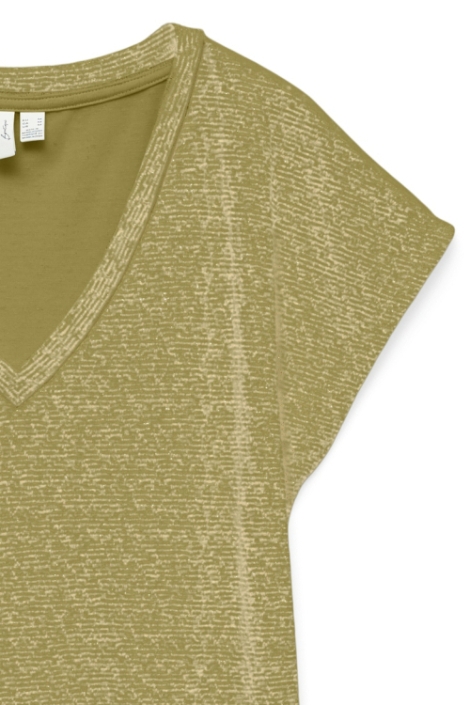 Vero Moda groene dames t-shirt | Close up