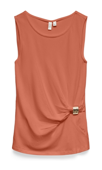 VMKELENA S/L O-NECK TOP JRS BTQ 10346151 LANGOUSTINO