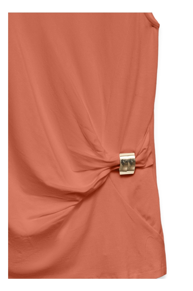 Vero Moda oranje dames top | Close up